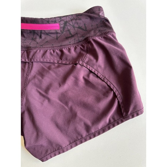 Lululemon Run Times Short 4 Way Stretch 4" Star Crushed Black Cherry Size 4 - Picture 16 of 16